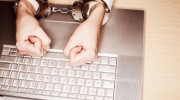 Censorship Computer Handcuffs Freedom Internet